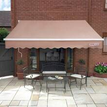 Patio Awning Retractable 8' X 7' Awning Sunshade Shelter With Crank Handle - asPic - Xem 1