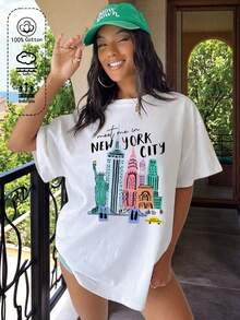 Women T-Shirts - 白色 - 查看 2