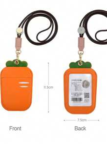 1 件创意卡夹，照片证件保护套，带双环挂绳带