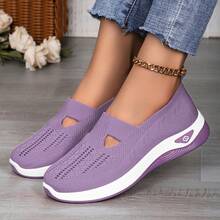 Women's Shoes Large Size Casual Shoes  Breathable Shoes Women's Lightweight Comfortable Mesh Shoes Soft Sole Shallow Mouth Flats