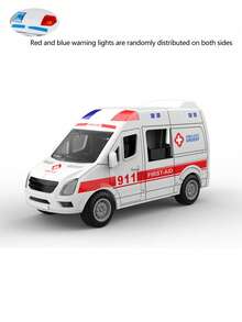 1pc + Inertial Sliding Car + Ambulance + Fire Truck + Car + 4-Door Toy Car + Model Car + Birthday Gift