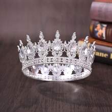 1 Peça Coroa para Mulheres com Cristais e Strass - Acessórios de Cabelo para Casamento, Presentes para Noiva e Dama de Honra - Fascinator, Acessórios de Fantasia para Halloween e Acessórios Essenciais para Festivais/Feriados de Aniversário