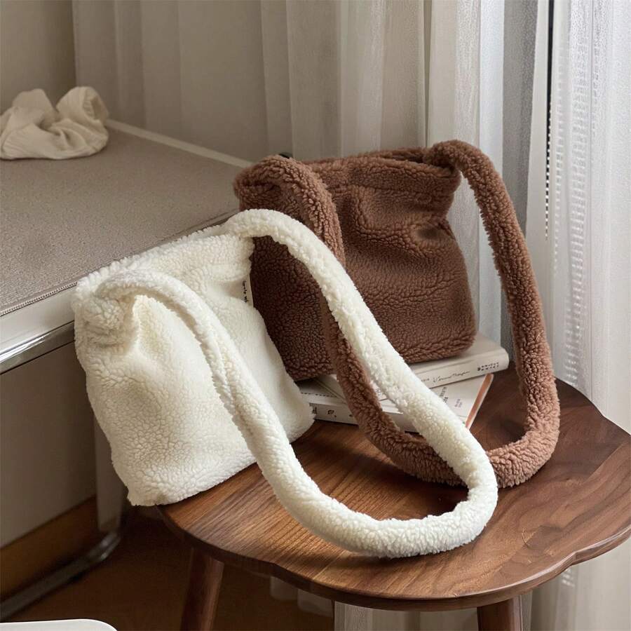 Women Shoulder Bags - 乳白色 - 查看 1