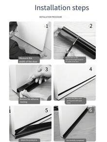 2pcs/1pc Door Gap Sealing Strip Door Bottom Draft Stopper Windproof Waterproof Insect-Proof Soundproof Door Seal Strip<Multiple Colors Available> - Multicolor - View 7