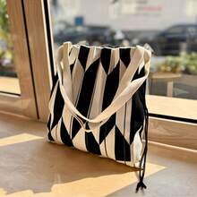 Umbrella Accessories And Storage - Creamy White and Red Vertical Stripes Bag - View 4