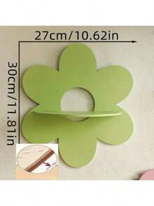 1pc Bohemian Style Cute Floating Shelf, Wooden Flower Floating Rack, Wall Crystal Storage Rack, Minimalist Home Decor Pendant, Crystal Oil Display Stand, Wall-Mounted Wooden Rack, Wall Decor Gift For Birthday, Graduation, Bedroom, Living Room, Bathroom, Kitchen, Office, Home Decoration