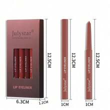 Lip Pencil Waterproof Non-Dizzy Lipstick Pen Pink Matte Lip Gloss Rotating Lip Liner Set Beauty (6PCS/SET) - 彩色 - 查看 10