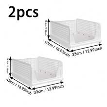 2pcs/4pcs/10pcs Foldable Drawer Type Clothing Storage Organizer, Large Capacity, Slide-Out Design, 43*33cm Opening, Max Load 5kg Per Unit, Suitable As Graduation Gift - White - View 12