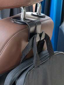 2 件装汽车头枕挂钩、后座整理挂钩、车用钱包架、通用汽车座椅挂钩（用于挂手提包和杂货袋）、悬挂挂钩、车辆储物挂钩、汽车内饰配件、车主必备小工具、重型 - 彩色 - 查看 5