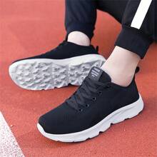 Zapatillas deportivas casuales para hombres de talla grande, malla transpirable, zapatillas de correr duraderas, precio especial al por mayor