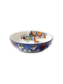 1pc 19.4oz Bohemian Style Underglaze Ceramic Plate, Luxurious Retro Colorful Painting Exquisite Pattern Large Capacity Salad Plate, Suitable For Home Kitchen, Restaurant, Holiday Gift, Party - Multicolor - View 15