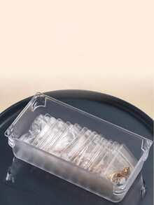 100pcs Pvc Transparent Resealable Jewelry Bags With Ziplock,Anti-Oxidation,Prevents Tarnishing,For Storing Earrings, Necklaces, Jewelry, Small Gift, Accessory Party Favor Pouches For Women Storage Organizer Travel Essentials Back To School Dormitory Storage Fall Decor - Multicolor - View 4