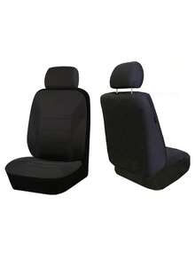 2件套（1个汽车座椅套+1个枕套），线条图案通用型 - 弹性汽车座椅套，轻便透气，防污耐磨，多种颜色可选