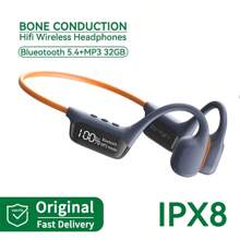 Upgraded Bluetooth 5.4 Bone Conduction Wireless Earphones, 30M Depth IPX8 Waterproof Swimming Earphones, 32GB MP3 Player, Ear-Hook Design - Multicolor - View 14