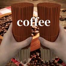 20/100/300 szt. bambusowych kadzidełek o zapachu kawy, odpowiednich do domowego oczyszczania powietrza, aromaterapii, jogi, biura, herbaciarni – prezent świąteczny