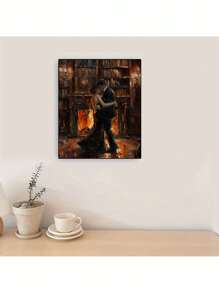 Paint By Number For Adults Beginner, DIY Gift Canvas Painting Kits,A Pair Of Lovers Are Dancing Oil Painting Kit, DIY Paint Adult Crafts For Gift Home Wall 16x20inch