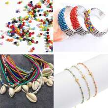 3000pcs/Box Multicolor Dopamine Shaped Seed Beads Jewelry Making Kit - 24 Color Sets - View 3