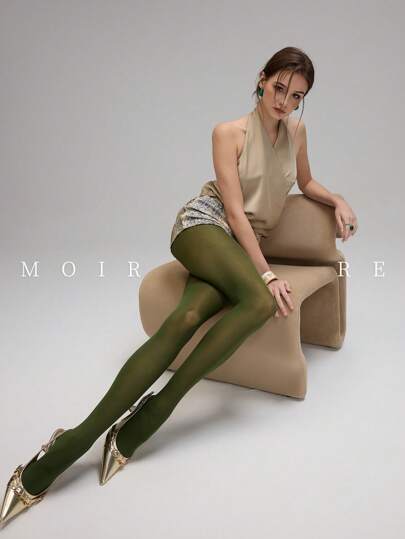 1pc Classic Versatile Sheer Pantyhose, Suitable For Daily Commute And Nightclub, Cozy