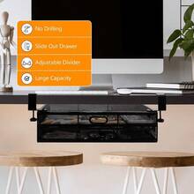 Under Desk Drawers For Organization Hanging Desktop Organizer Drawer Organiser Underdesk Storage Drawer For Home Office - 肉凍 - 查看 2