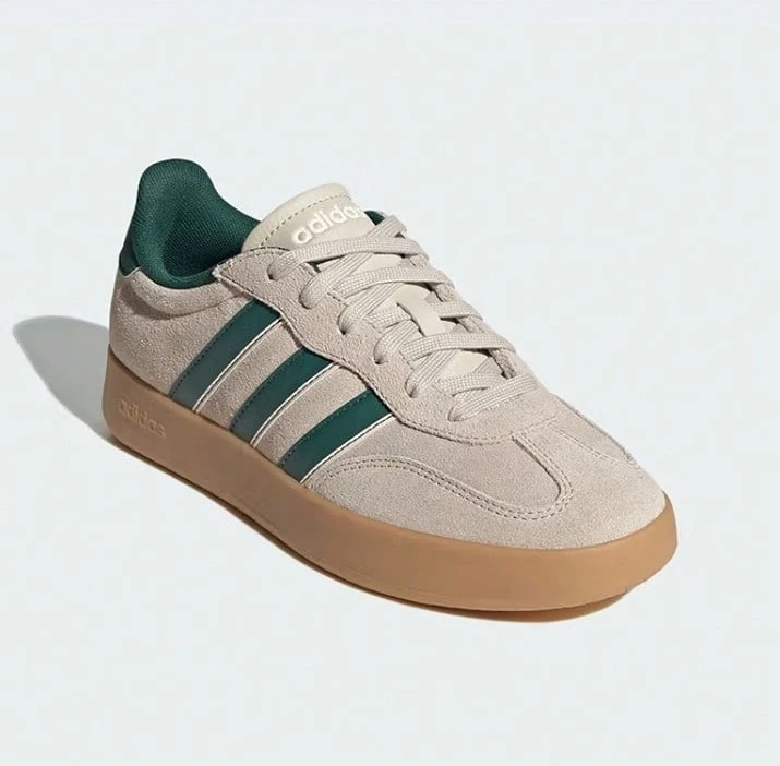 Adidas 阿迪达斯女款新款低帮耐穿休闲运动鞋 JP7106 - 棕綠色 - 查看 1