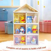 Miniso Figuras decorativas de la serie del hogar de Winnie the Pooh - Reproducción de escenas clásicas del hogar, combinando PVC de alta calidad con una artesanía fina, regalo de cumpleaños y regalo festivo (1 pieza, entrega aleatoria) - Multicolor - Ver 2