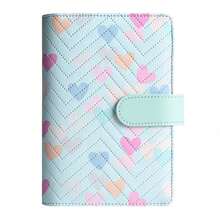A6 PU Leather Binder 6-Ring Notebook, Stylish Design, Personal Notebook Binder Cover, Can Be Used For Cash Budget Storage Shell, Album Shell,For School Supplies,Back To School