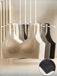 8-Piece Set Of Women's Non-Wired Lifting Bras, Seamless Padded Hip Lift Underwear With Adjustable Support - Multicolor - View 4
