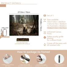 1 幅基督将拯救羔羊墙面艺术帆布印刷品,经典墙面艺术,适合客厅、卧室、厨房装饰,可选画框 - 彩色 - 查看 14