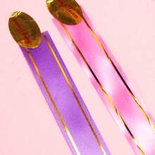 1.6m Gold Edged Ribbon, Party & Wedding Supplies, Balloon Tying Rope, Wind Chimes, Ribbon Packaging, Colorful Ribbon, Holiday Decoration