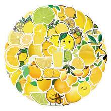 60 件柠檬贴纸水果贴纸柠檬水散装贴纸卡通可爱水果贴纸柠檬水摊装饰水果派对礼品美观乙烯基防水贴纸适用于笔记本电脑、保险杠、滑板、水瓶、电脑、手机 - B - 查看 2