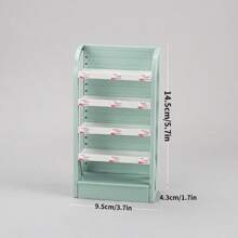 1pc Mini Shelf, Flower Rack, Small Model, Dollhouse Furniture, DIY Simulation, Miniature Household Toy, Micro Flower Rack Display Stand, Miniature Kitchen Utensils, Cake Cabinet Toy, Mini Storage Rack, Simulated Kitchen Miniature Home Decor Accessories