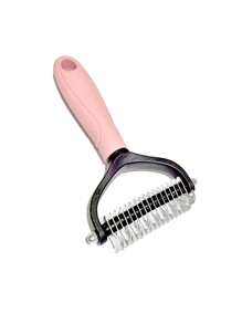 1PC Stainless Steel Pet Deshedding,Comb For Cats And Dogs,Double-Sided Undercoat Rake To Easily Remove Mats And Tangles, Combing Tool For Long And Thick Coats,Efficient Hair Removal Brush