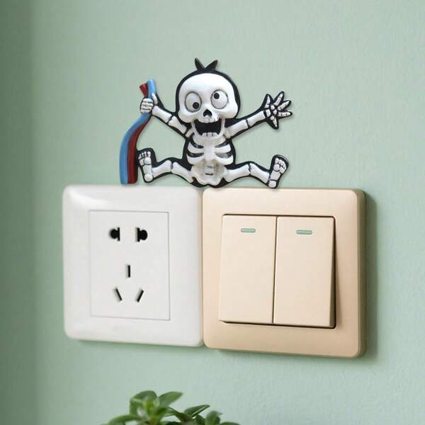 Neue Halloween Serie elektrische Skelett Hand Dekor Schalter Warnschild, auf Lager, geeignet für Halloween, Ostern, Thanksgiving Dekoration