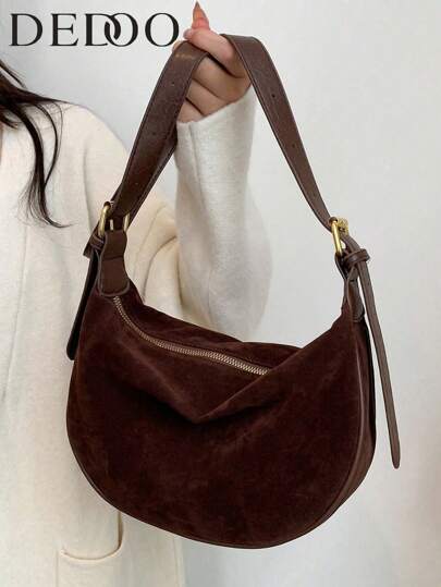 Dedoo 2025 New Fashion Foreign Style Small Clown Casual Matte Niche Shoulder Underarm Crossbody Bag, Retro Design (Pendant Not Included)