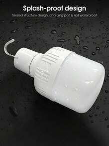 Lámpara de luz LED recargable por USB para camping al aire libre, luz de emergencia multifuncional impermeable para senderismo y deportes, lámpara de carpa de camping con gancho