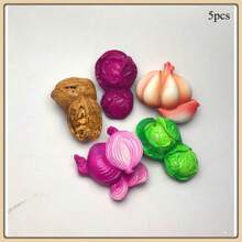 1pc/3pcs/4pcs/5pcs/5pcs-1/6pcs/6pcs-1/7pcs/8pcs/9pcs/10pcs/10pcs-Style 1/10pcs-2/11pcs New Cartoon Fruit & Vegetable Design Magnetic Resin Refrigerator Stickers, Nature Style Magnetic Refrigerator Stickers, Cute Decorative Piece, Office Desk Decor, Personalized Accessory For Fridge, Whiteboard, Storage Cabinet, Dishwasher, Kitchen Decor, Home Decor, Valentine's Day Gift, Gift For Friends & Family