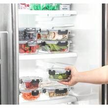 24 Piece Glass Storage Container Set Freezer Safe Food Containers With Leakproof Lid Meal Prep Jars - Black - View 3