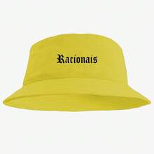 Chapéu Bucket Hat Unissex Barato Estampado Racionais- Lançamento - Amarelo - Visão 2