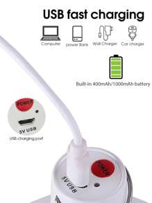 Lámpara de luz LED recargable por USB para camping al aire libre, luz de emergencia multifuncional impermeable para senderismo y deportes, lámpara de carpa de camping con gancho