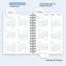 iscool Hard Cover Agenda 2025 Plus Professions Floral Administration Blue - 淺藍色 - 查看 7