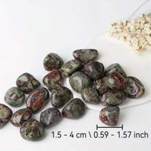 500G 1.1LB Dragon Blood Natural Raw Stones Crystal Natural Crystal Stone Ornaments Mineral Specimen Teaching Science Stone For Tumbling, Cabbing, Fountain Rocks