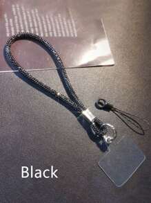 Cordón de lujo para teléfono móvil con diamantes, joyería de muñeca de alta calidad incrustada de diamantes, accesorios de teléfono móvil de moda y duraderos anti-perdida