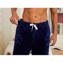 Mens Plush Warm Pajama Pants, Fluffy Soft Fleece Sleep Pant With Pockets Lounge Pj Bottoms For Menhalloween