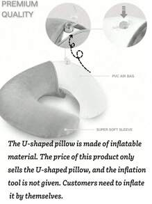 1 Confezione Cuscino da viaggio a forma di U per collo, per aereo, auto, ufficio, morbido, portatile per studenti e adulti, supporta e protegge la colonna vertebrale cervicale durante lo studio o i viaggi. Cuscino a forma di U comodo per auto, supporto carino, accessori da viaggio, cuscino a forma di U creativo con motivo cartoni animati per il treno ad alta velocità, decorazione per il collo, regalo per uomini e donne, essenziale per postini, essenziale per il ritorno a scuola, borsa regalo di Natale per accessori scolastici