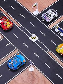 卡通DIY道路轨道交通和纸胶带铁路公路胶带汽车火车角贴家居装饰贴纸，贴纸，墙贴花，乙烯基贴花用于家居装饰，春季装饰物品刷新你的家，拉玛装饰贴纸礼物生日毕业回到学校房间装饰学校用品