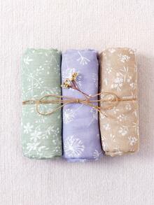 3 件装竹纤维 2 层婴儿襁褓毯 爱情情人节