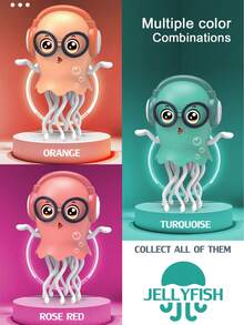 Crawling Electric Dancing Jellyfish Toy, Jellyfish Tummy Time Toy With Led & Music, Automatic Obstacle Sensor Smart Tentacle Explorer,Christmas Stocking Stuffers For Kids(Colours And Details Are Random) - Multicolor - View 6