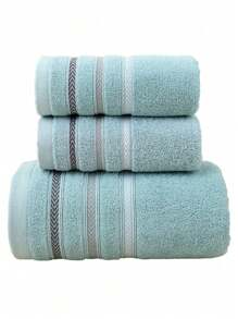 1 Stück blaues Badetuch, minimalistisches Jacquard-Muster, rechteckig 70*140cm für Erwachsene, Schwimmen, Baden, oder 34*74cm Handtuch, schnelltrocknend, saugfähig, weich, farbecht, geeignet für Badezimmer, Hotel, Fitnessstudio, Reise, Urlaubsgeschenk