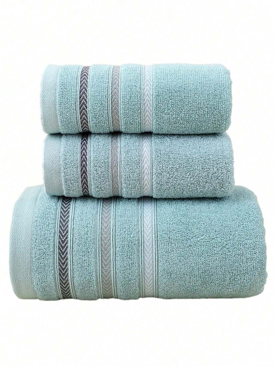 1 Stück blaues Badetuch, minimalistisches Jacquard-Muster, rechteckig 70*140cm für Erwachsene, Schwimmen, Baden, oder 34*74cm Handtuch, schnelltrocknend, saugfähig, weich, farbecht, geeignet für Badezimmer, Hotel, Fitnessstudio, Reise, Urlaubsgeschenk