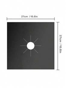 适用于燃气灶顶部的炉头盖，燃气灶保护器与三星燃气灶兼容，可重复使用，不粘，可清洗，易于清洁的炉灶保护器（1 包）海鲜煮沸